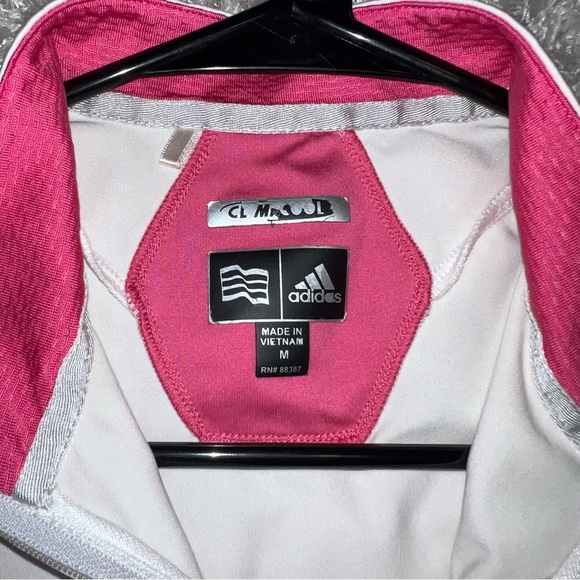 🤍💗 Adidas CLIMACOOL Zip-Front Performance Top | Size M 💗🤍 - Picture 7 of 8